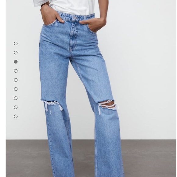 Zara Denim - tiktok hi rise full length jeans
